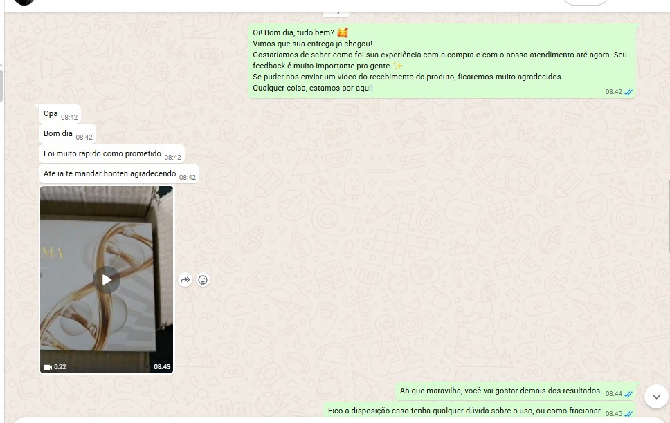 Depoimento de cliente